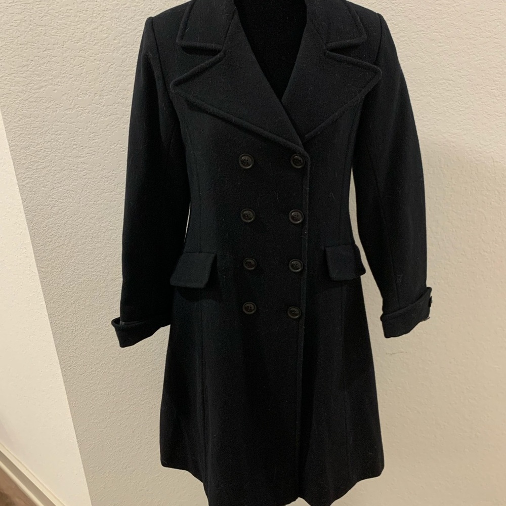 Girls Black Pea Coat